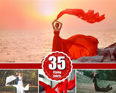 Buy 35 Flying Fabric Dress Photo Overlays Photoshop Overlay Online in ...