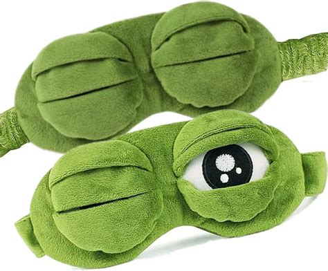 Amazon.com: bumsufon Sleep Masks for Women,Cute Frog Funny Eye Masks for Adults Kids Funny ...