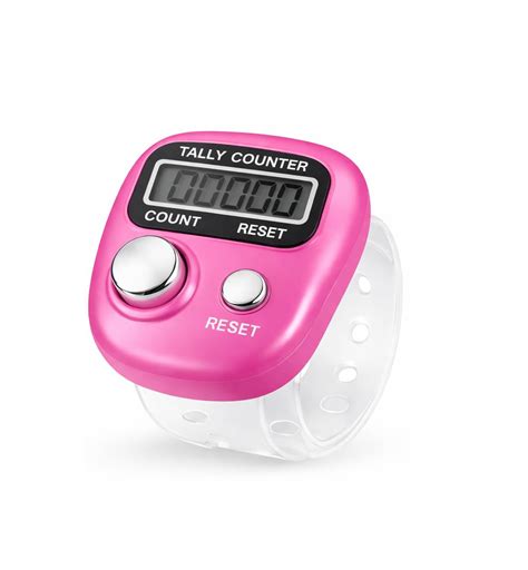 HUG PUPPY Mini Hand Tally Counter-Finger Ring Digital Electronic Head ...