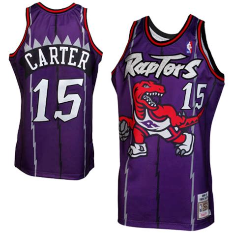 Mitchell & Ness Vince Carter Toronto Raptors 1998-1999 Throwback ...