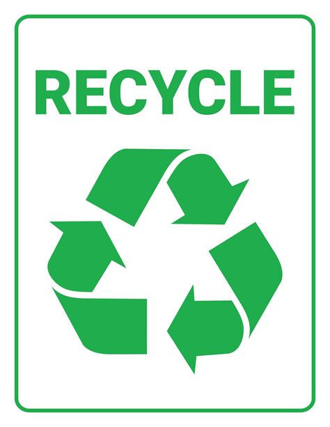 Image result for Printable Recycle Sign Recycling