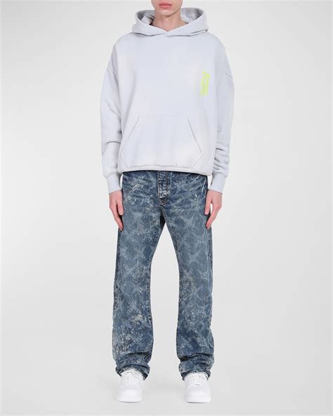 PURPLE Men's Heavy Fleece Pullover Hoodie | Neiman Marcus