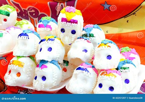 Candy Sugar Skulls for Mexican Day of the Dead Stock Image - Image of ...