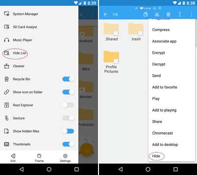 Image result for ES File Explorer iPhone Hide