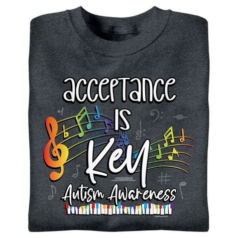 Acceptance is Key Autism Awareness T-Shirts