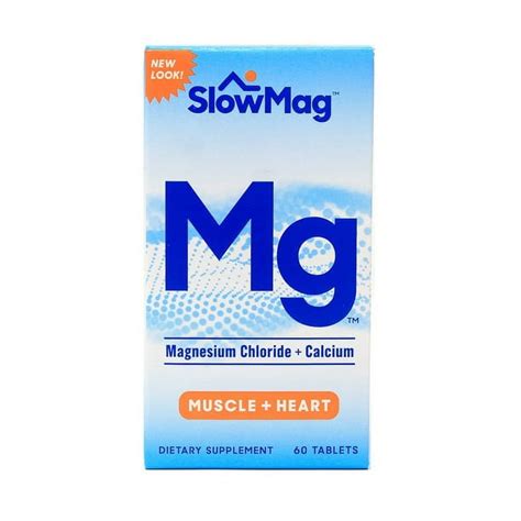 Slow Mag Magnesium Chloride Tablets, Muscle & Heart Function Supplement ...