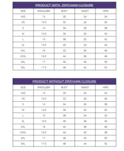 Size Chart – Darzigiri