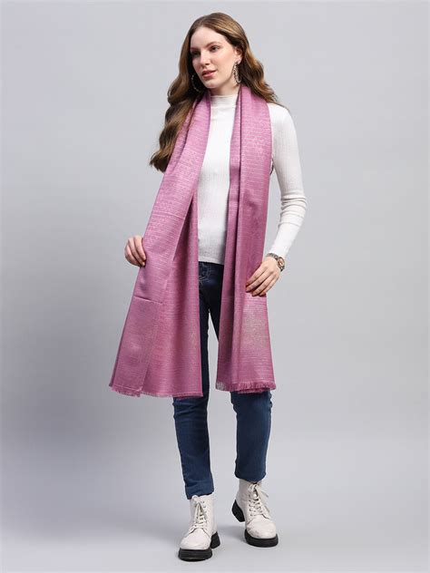 Buy Women Purple Self Design Stole Online in India - Monte Carlo