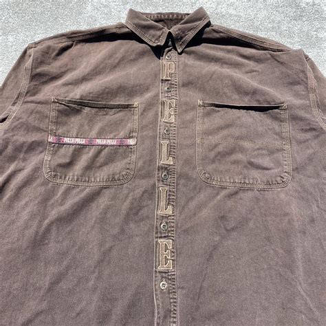 Pelle Pelle Men's Brown Shirt | Depop