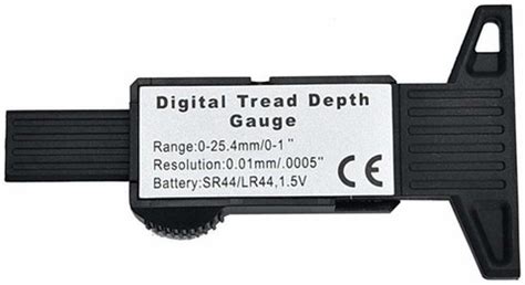 STHIRA Car 0-25.4mm Digital Tyre Tire Tread Depth Tester Gauge Meter ...