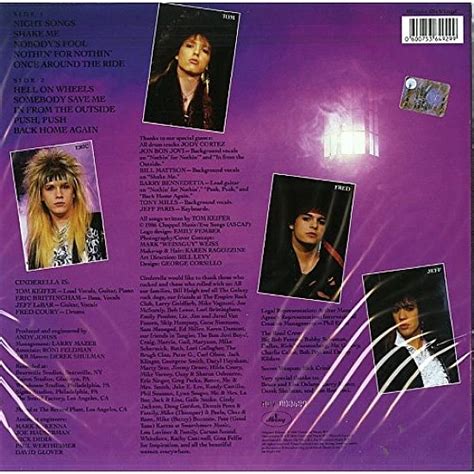 Cinderella - Night Songs Plak LP - 0600753649299