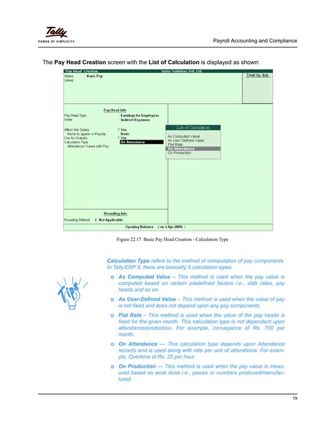Payroll accounting in tally erp 9 | PDF