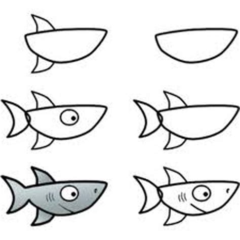 Simple Shark Drawing | Free download on ClipArtMag