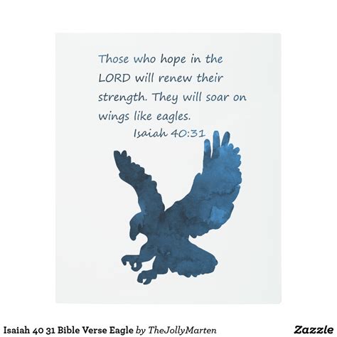 Isaiah 40 31 Bible Verse Eagle Metal Print