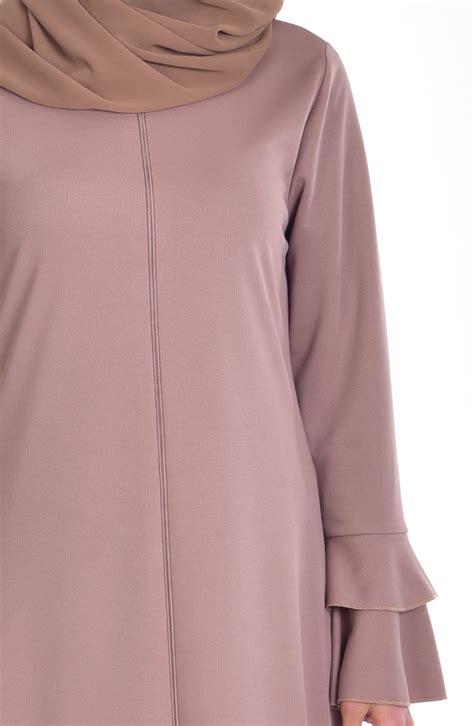 Frilled Abaya 0100-06 Mink 0100-06 | Sefamerve