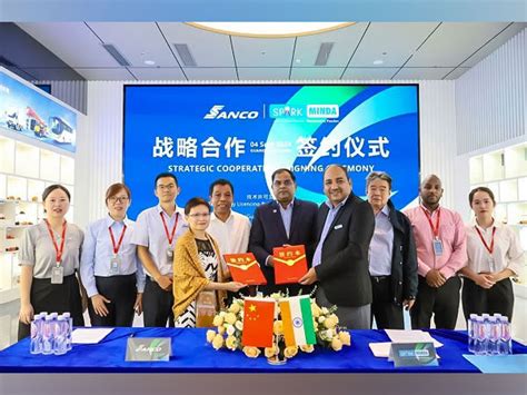 Minda Corporation Signs Technology Licensing Agreement with Sanco to ...