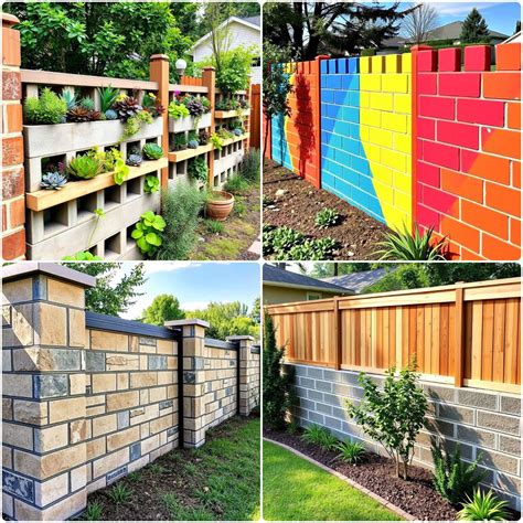 15 Concrete Block Fence Ideas For Modern Yard Privacy