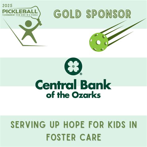 Central Bank of the Ozarks | Pickleball Tournament | Gold Sponsor ...