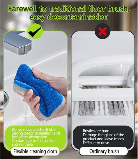 Buy Scrub Brushes for Cleaning, Removable Bathtub Brush Multifunctional ...