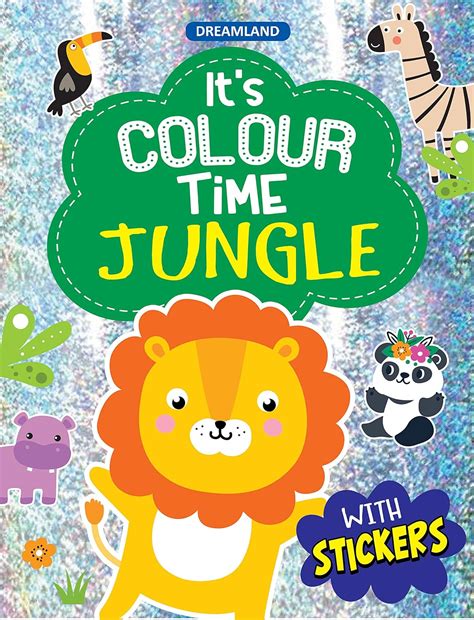 Jungle- It's Colour time with Stickers by Dre : Dreamland Publications ...