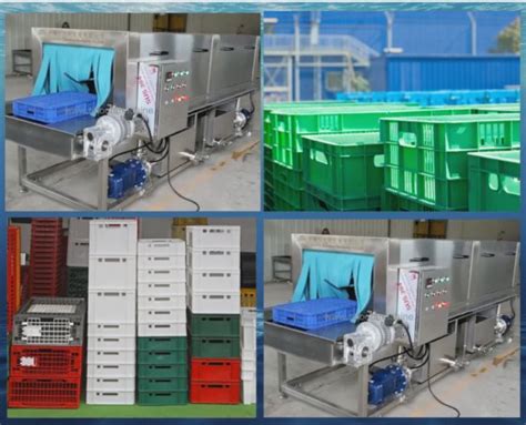 CE Automatic Milk Crate Box Washing Machine Basket Washer Wash Frame ...