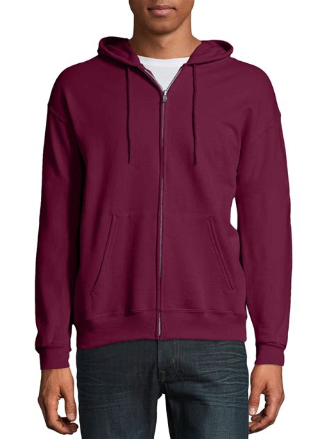 Buy Hanes Mens and Big Mens Ecosmart Fleece Full Zip Hooded Jacket, up ...
