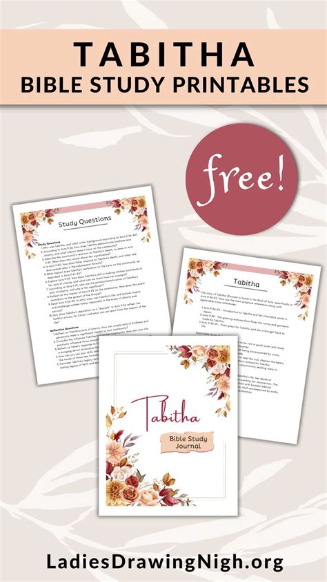 Tabitha Bible Study Printables | Powerful Lessons for Us