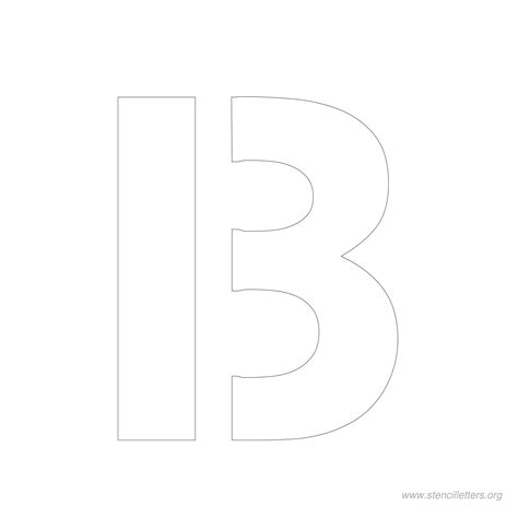 4 Inch Free Printable Stencil Letters - Stencil Letters Org