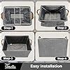 SITTELLA Pack of 4 Foldable Wardrobe Organizer with Durable Handle ...