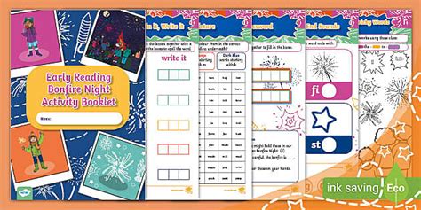 Early Reading Bonfire Night Activity Booklet
