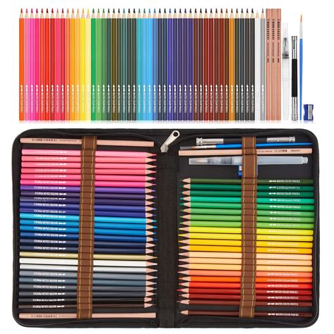Watercolor Pencils, AGPTEK Professional Watercolor Pencils Set, 48 ...