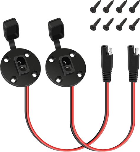 2Pcs SAE Power Socket Sidewall Port Connector, India | Ubuy