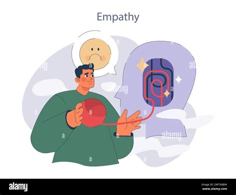 Empathy concept. Understanding emotions in communication. Compassionate ...