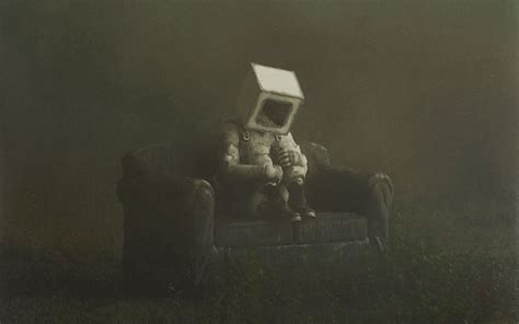 Download wallpaper 1440x900 man, cube, sofa, fantasy, loneliness ...