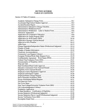Fillable Online lbwcc Section 10 Table of Contents - lbwcc Fax Email ...