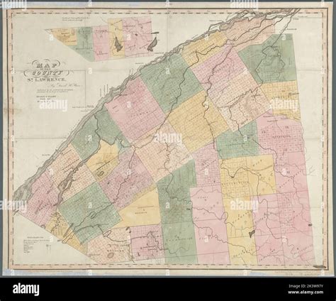 Map of the County of St. Lawrence Map of the County of Saint Lawrence ...