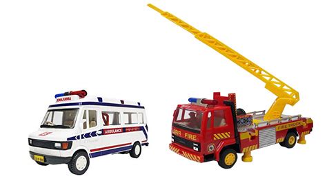 Buy E-Chariot Fire Ladder Truck & TMP Ambulance Combo Pack Online at ...