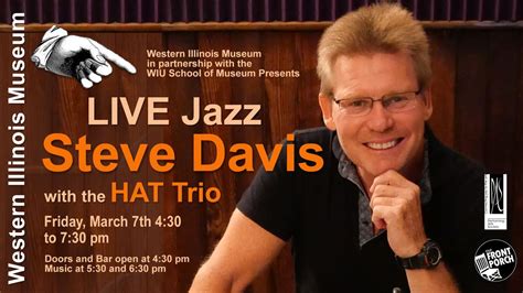 Jazz Drummer Steve Davis to perform with the HAT Trio on Our Front ...
