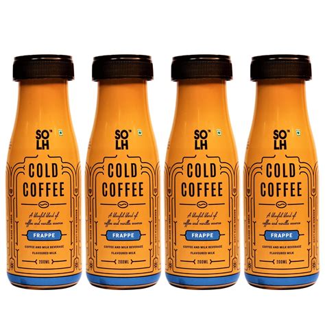SOLH Frappe Cold Coffee|Pack Of 4|Indulge In Rich Frappe Delight Ready ...