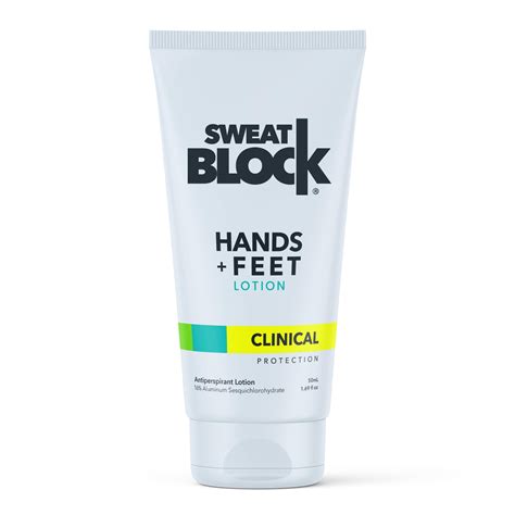 Amazon.com : SweatBlock Antiperspirant Lotion for Hands & Feet - CLINICAL STRENGTH for Men ...