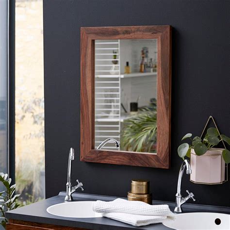 Reflection- Minimalistic Design Mirror (Solid Sheesham Wood) – Furnify ...