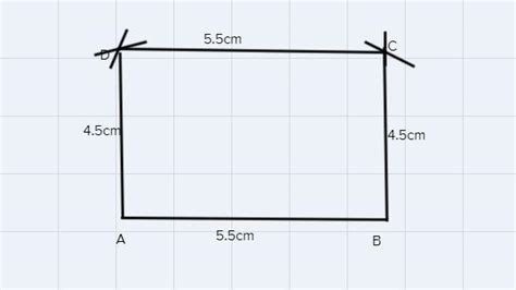 construct a parallelogram ABCD, in which AB = 5.5cm and BC = 4.5 ...