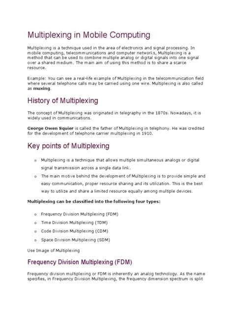 Image result for Frequency Division Multiplexing Mobile Computing