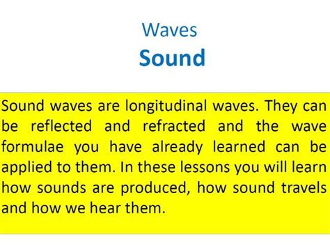GCSE Physics Waves (Sound) | Teaching Resources