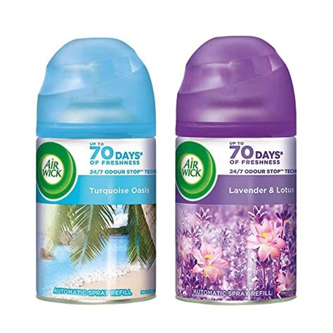 Airwick Freshmatic Lavender & Lotus and Turquoise Oasis Air Freshener ...