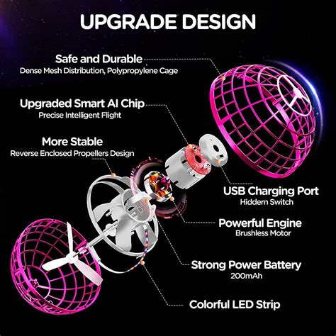 Buy ETPlanet Flying Orb Ball Magic Hover Toys 2022 Cool Hand Controlled ...