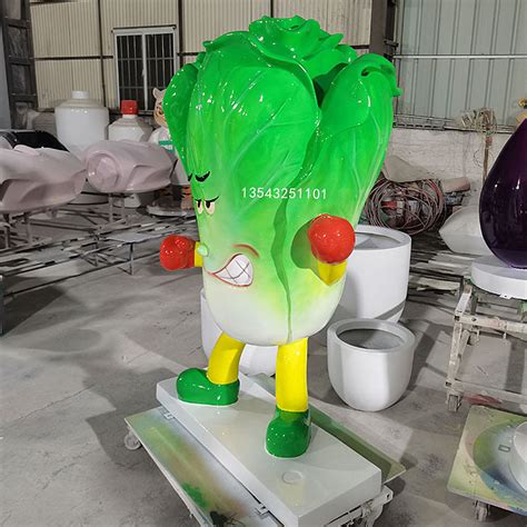 农业公司定制道具玻璃钢大白菜雕塑像模型装饰包菜摆件_名妍雕塑何总监-站酷ZCOOL