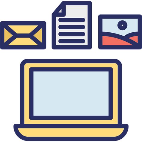 Data Collection Icon - Download in Colored Outline Style