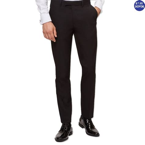 Mens Black Dress Pants Extra Slim Fit | Perfect Tux | Black dress pants ...