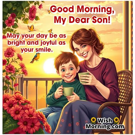 Good Morning Wishes for Son with Love and Blessings - Wish Morning